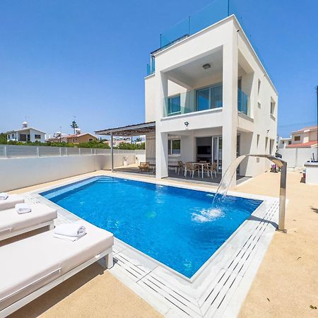 Geo Panoramic Villa +Pool +Game Room +Gym Protaras Eksteriør bilde