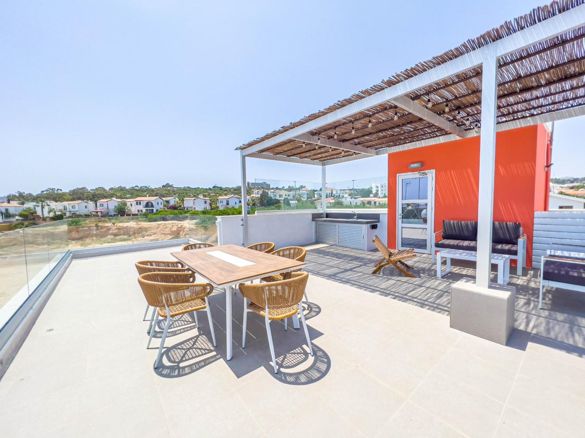 Geo Panoramic Villa +Pool +Game Room +Gym Protaras Eksteriør bilde