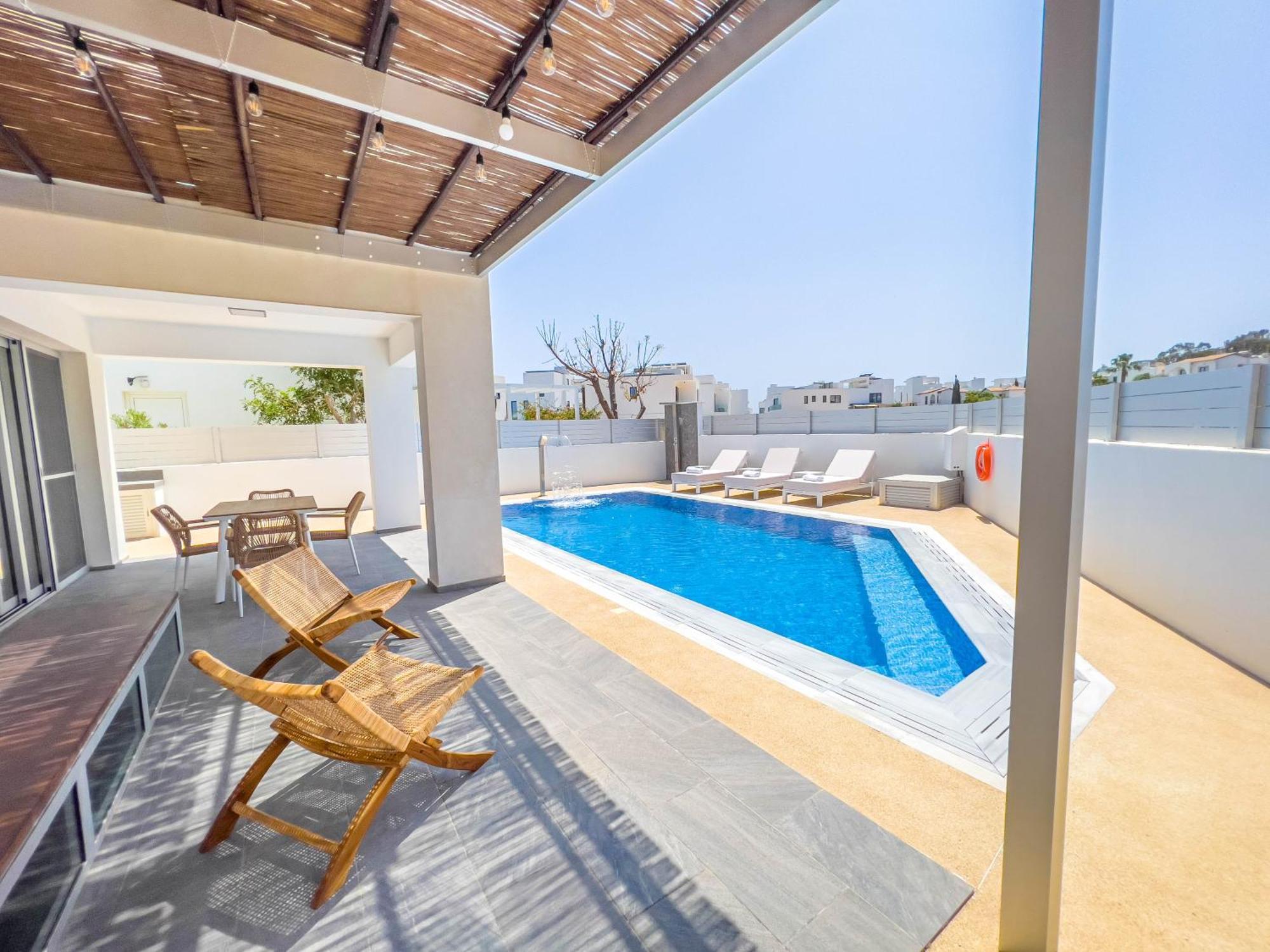 Geo Panoramic Villa +Pool +Game Room +Gym Protaras Eksteriør bilde