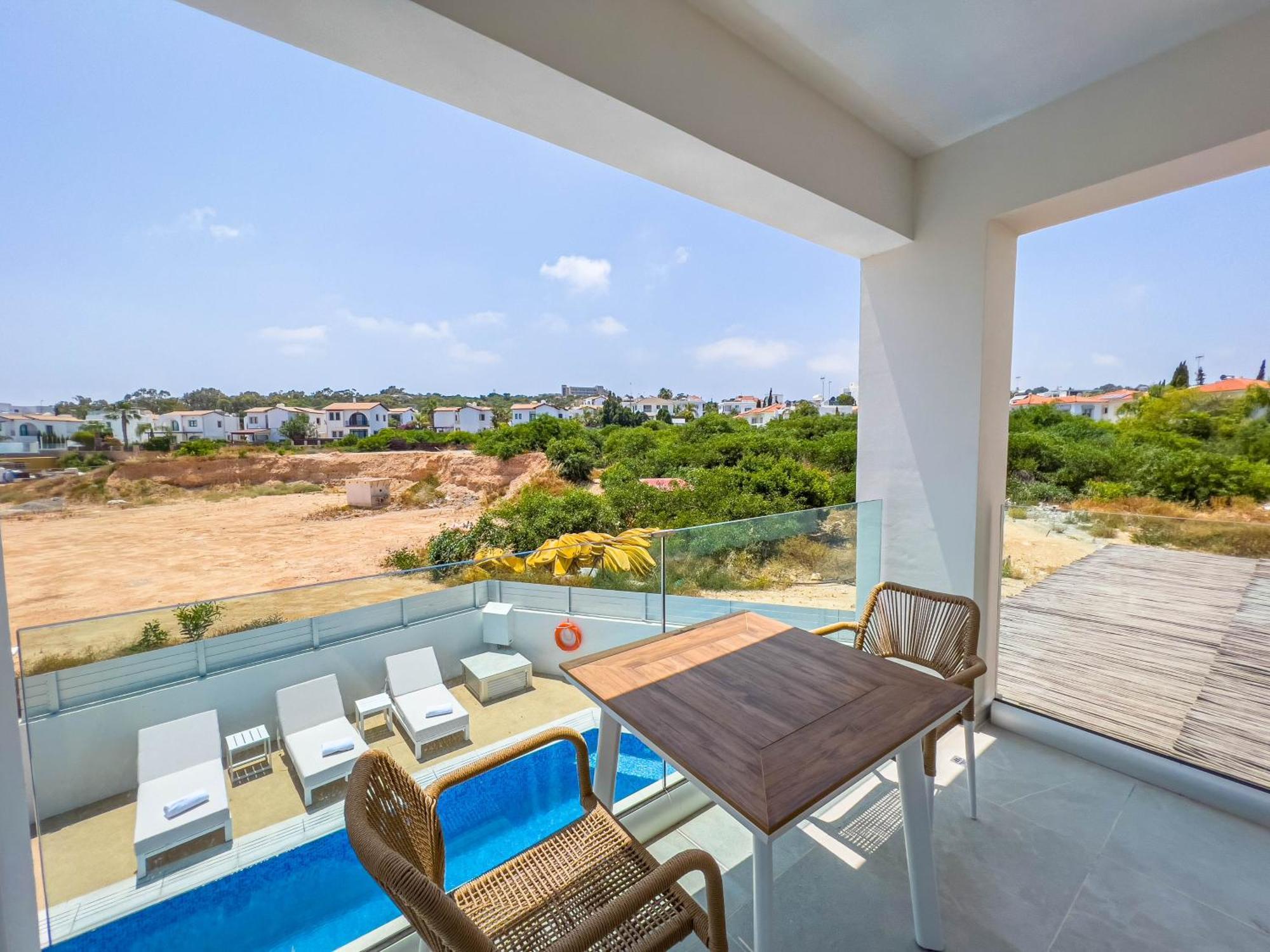 Geo Panoramic Villa +Pool +Game Room +Gym Protaras Eksteriør bilde