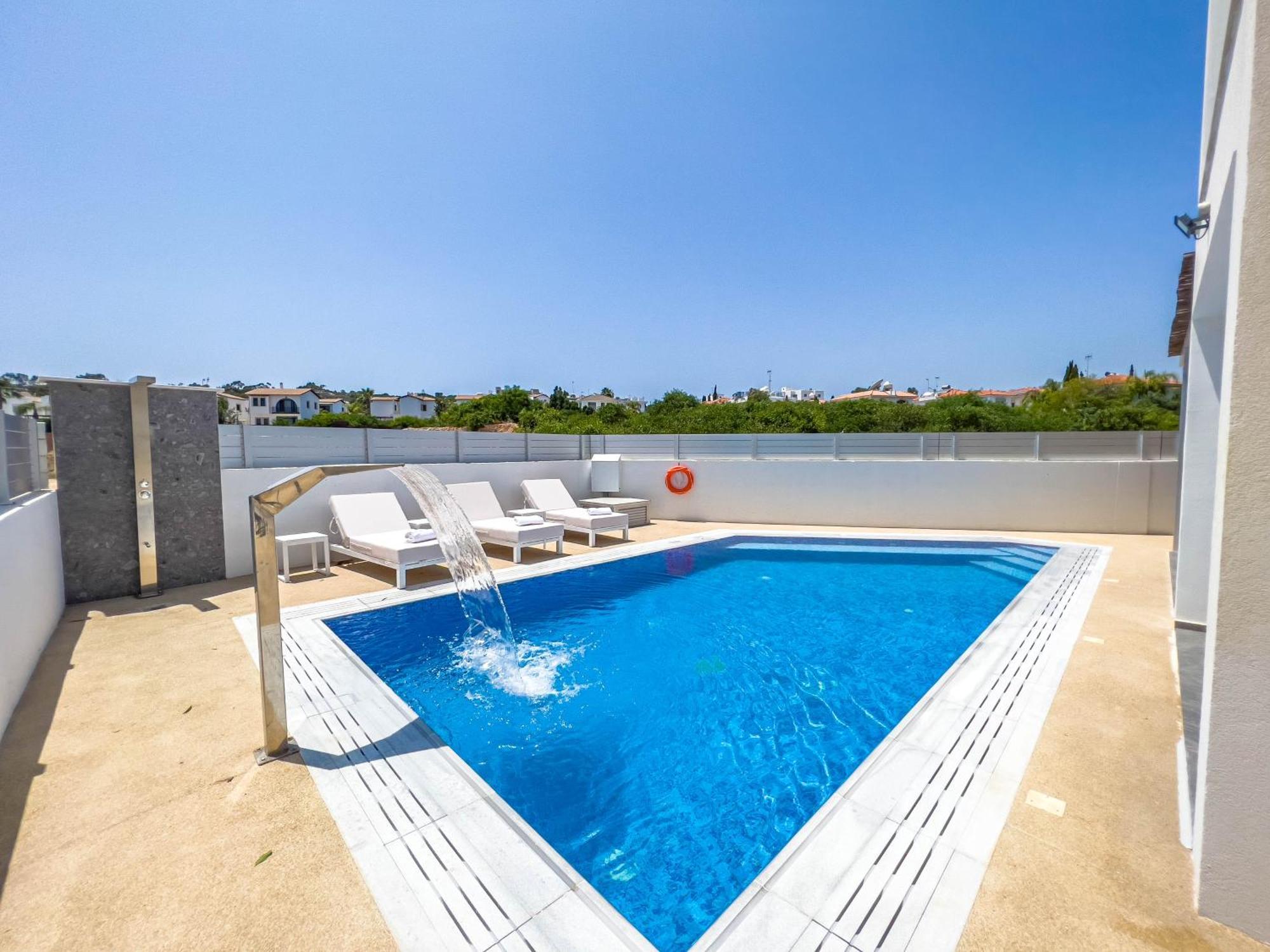 Geo Panoramic Villa +Pool +Game Room +Gym Protaras Eksteriør bilde