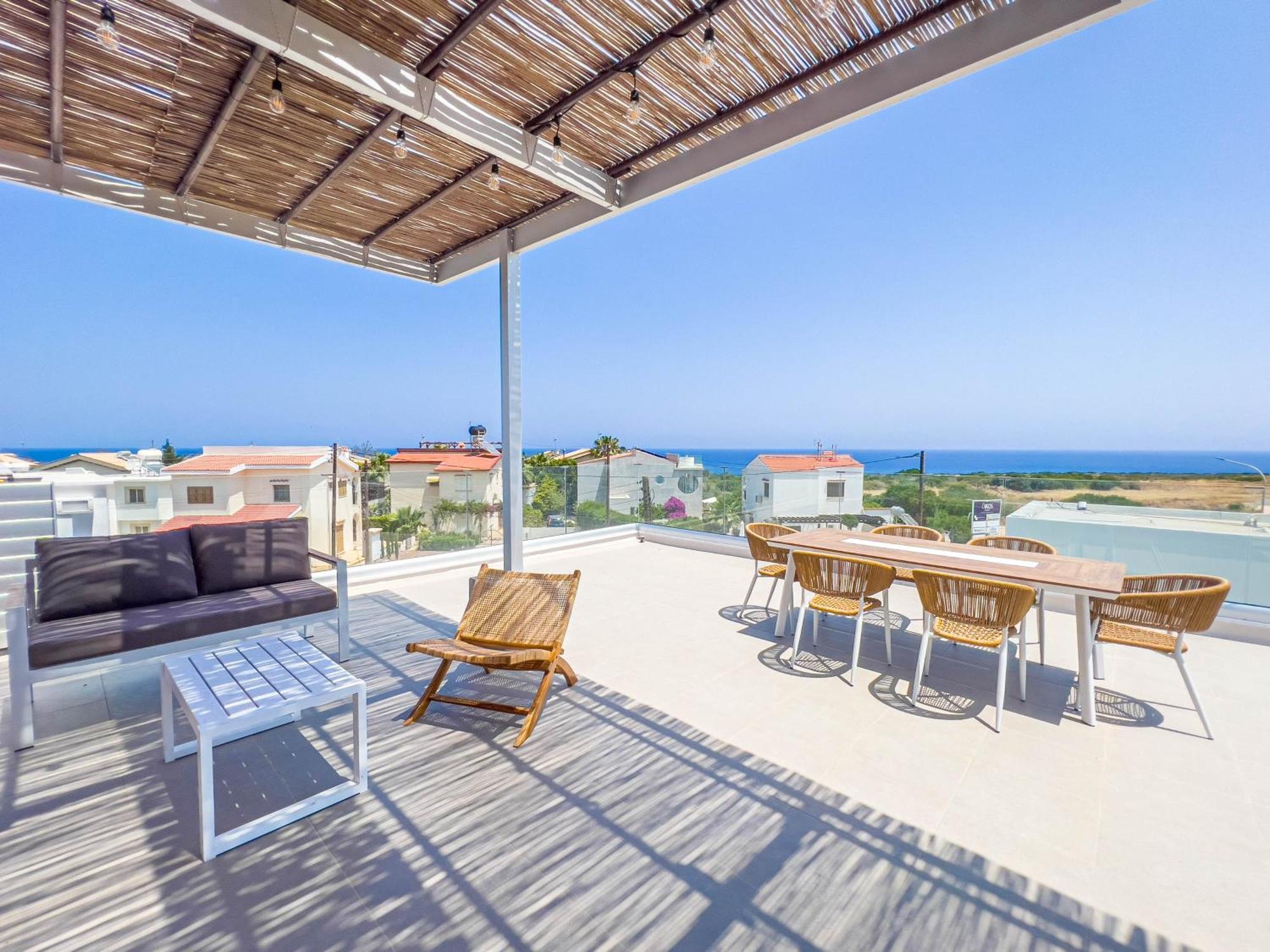 Geo Panoramic Villa +Pool +Game Room +Gym Protaras Eksteriør bilde